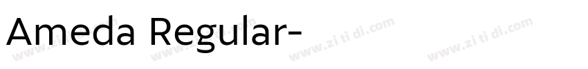 Ameda Regular字体转换